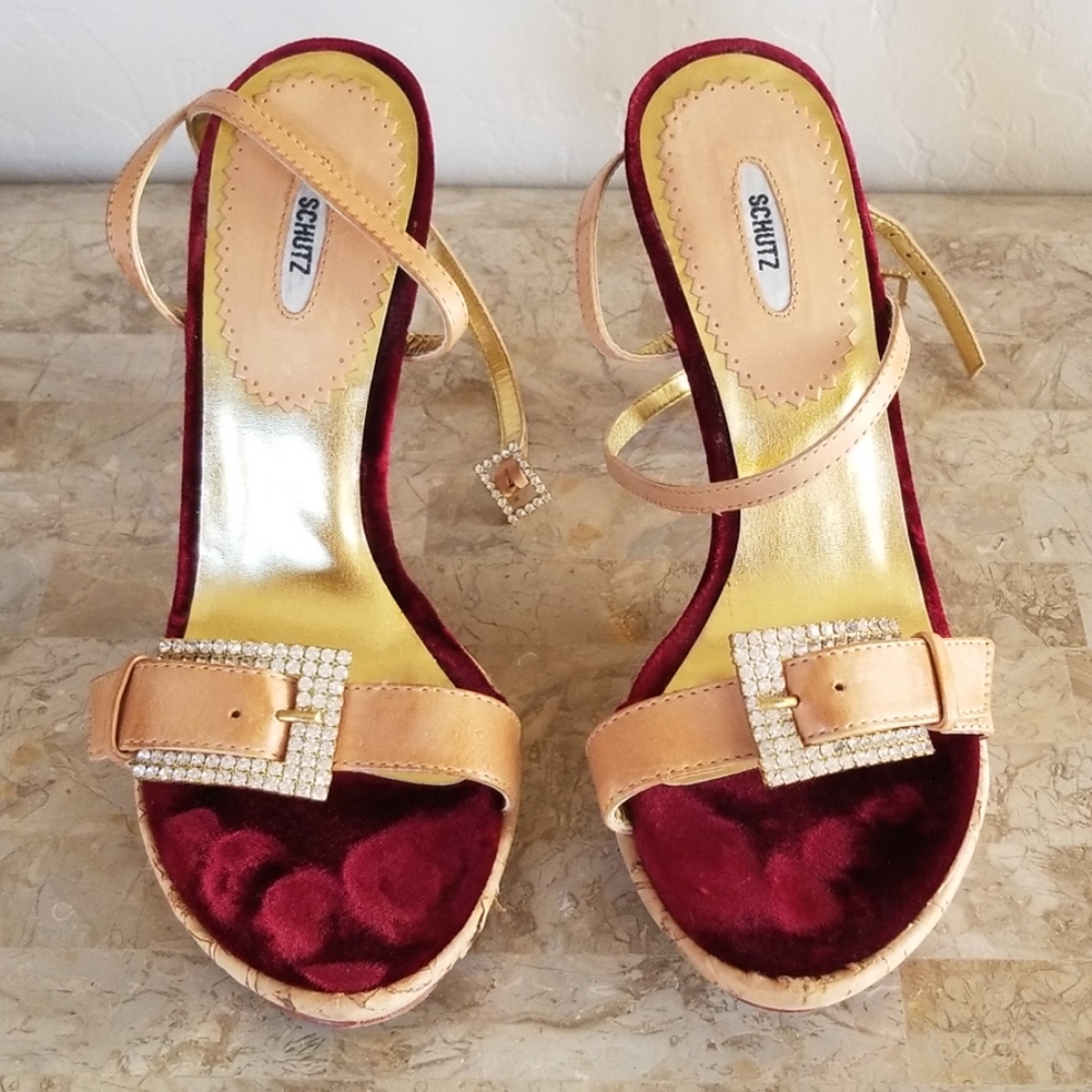 Schutz Crystal Bow Heels - Picture 3 of 6